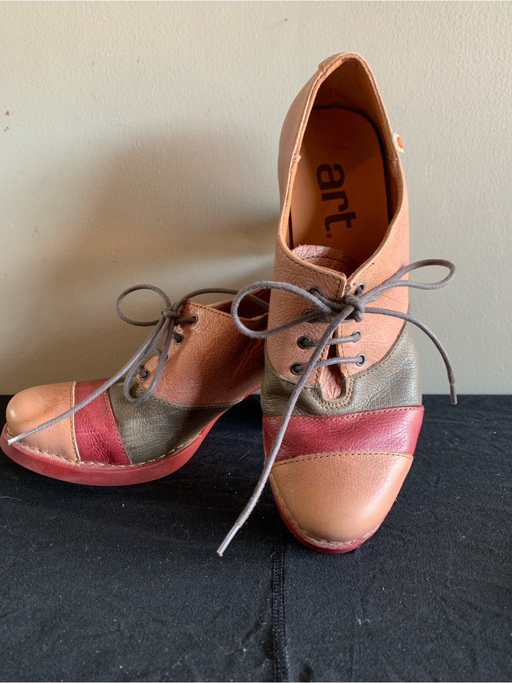 The Art Company ART Colorblock Leather Lace-Up Women's Oxford